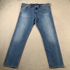 Revtown Jeans Mens 38x32 (38X28) Blue Taper Decade Denim Distressed Casual Pants